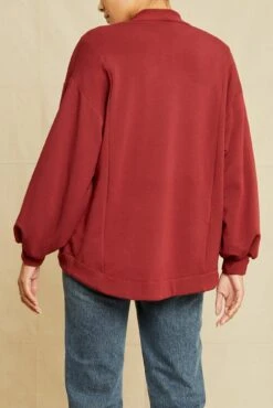 Anna Fleece Cardigan - Mulberry -AGOLDE Style 0680 Anna Luxe OL ONLY Mulberry 00701 web 1e2da352 5401 452f 9834 d57dfd8081da