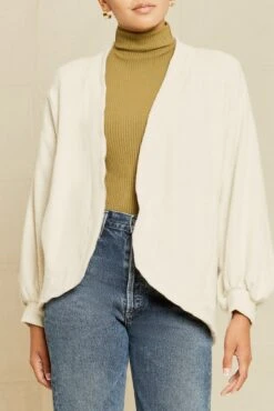 Anna Fleece Cardigan - Oatmeal - ReAmour