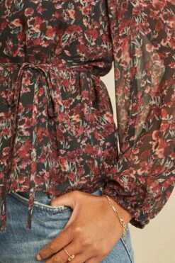 Yvonne Nouveau Silk Blouse -AGOLDE Style 0695 Yvonne Joshua Tree Floral 1630