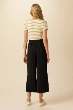 Salice Mixed Cupro Pants - Black -AGOLDE Style 0721 Salice Mixed Media Black 3