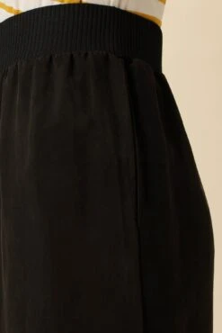 Salice Mixed Cupro Pants - Black -AGOLDE Style 0721 Salice Mixed Media Black 5