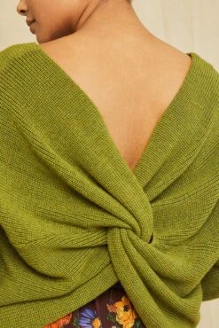 Belicia Cashfeel Wool Sweater - Matcha -AGOLDE Style 0722 Belecia Cashfeel Matcha 2435 web a950e211 c0c5 4c12 b893 ffc2cf004c0a
