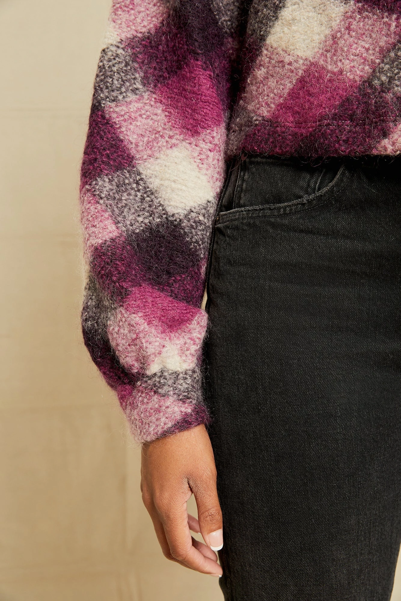 Lola Upcycled Cropped Sweatshirt - ReAmour 5 Lola Upcycled Cropped Sweatshirt - ReAmour - Image 5