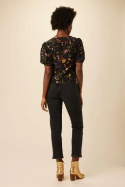 Juliana Washable Silk Blouse - Saint Germain Floral -AGOLDE Style 0753R1 Juliana St. Germain Floral 3