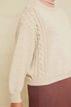 Emilie Wool Sweater - Oatmeal -AGOLDE Style 0763 Emilie Oatmeal 14828 web 3169f6fa fcc3 43d2 9562 6e862b94c876