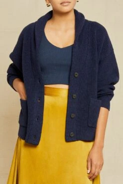 Scout Wool Cardigan - Navy