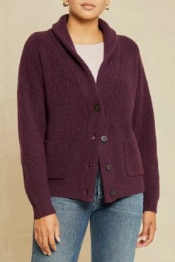Scout Wool Cardigan - Pinot