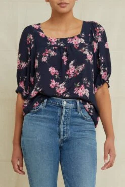 Edith Viscose Blouse - Whitby Floral