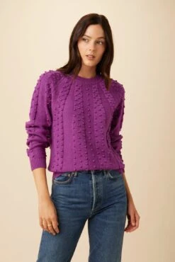 Laurel Wool Sweater - Cosmos