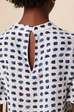 Seville Washable Silk Blouse - Squared Up White -AGOLDE Style 0806 Seville Squared Up White 5