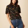 Seville Washable Silk Blouse - Saint Germain Floral
