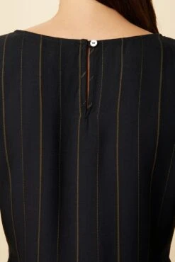 Scarlett Viscose Blouse - Navy Stripe -AGOLDE Style 10027 Scarlett Navy Stripe 6