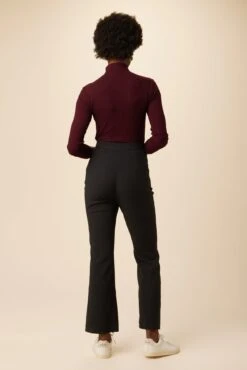 Beatrice High Rise Flare Pant - Black -AGOLDE Style 10034 HR Beatrice Black 3