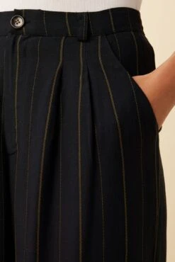 Holland Viscose Pant - Navy Stripe -AGOLDE Style 10035R1 Holland Navy Stripe 5