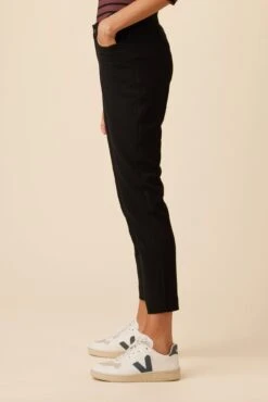 Graziella Woven Spandex Pant - Black -AGOLDE Style 10073R1 Graziella Woven Modal Black 2