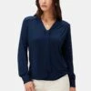 Aster Dream Knit Blouse - Ocean