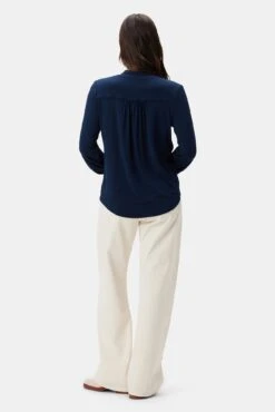 Aster Dream Knit Blouse - Ocean -AGOLDE Style 10083 Aster Ocean 3