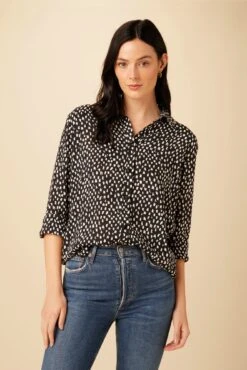 Bixby Eco Textured Viscose Blouse - Italia