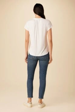 Atlanta Dream Knit Top - White -AGOLDE Style 10131 Atlanta Modal White 3