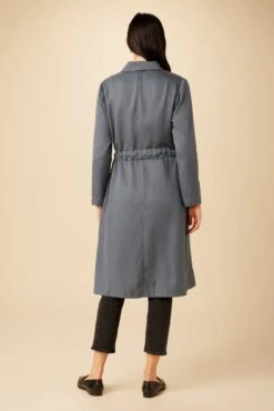 Celosia Tencel Twill Coat - Slate -AGOLDE Style 10137 Celosia Slate 3