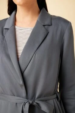 Celosia Tencel Twill Coat - Slate -AGOLDE Style 10137 Celosia Slate 4