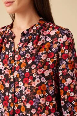 Charlotte 3/4 Sleeve Ecovero Blouse - Villa Floral -AGOLDE Style 10143 Charlotte Viscose Villa Floral 4