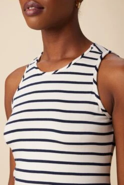 Jillian Dream Knit Tank - Marine Stripe -AGOLDE Style 10177 Jillian Dream Knit Harbor Stripe Marine 4