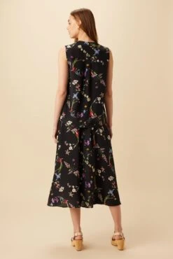 Amy Washable Silk Blouse - Marin Floral -AGOLDE Style 10209 SL Amy Marin Floral 3