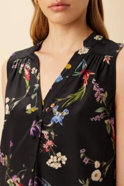 Amy Washable Silk Blouse - Marin Floral -AGOLDE Style 10209 SL Amy Marin Floral 4
