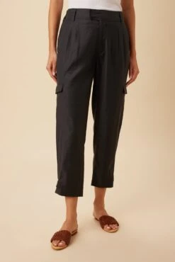 Lyle Femme Fete Stretch Cargo Pant - Pewter