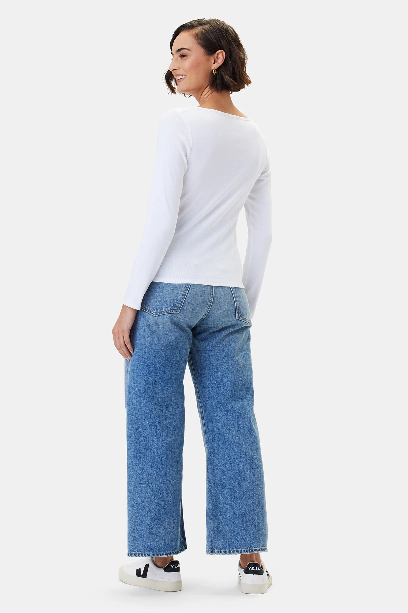 Deacon Baby Rib Top - White 3 Deacon Baby Rib Top - White - Image 3