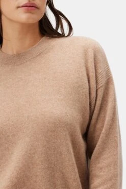 Pearl Cashmere Sweater - Cafe Au Lait -AGOLDE Style 10239 Pearl Cashmere Cafe Au Lait 4