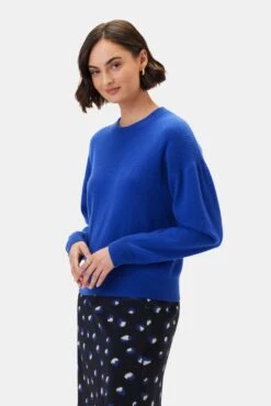Pearl Cashmere Sweater - Cobalt