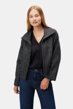 Kaya Blouse - Black -AGOLDE Style 10242 Kaya Mixed Media Black 4