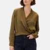 Calais Blouse - Bronzed Olive