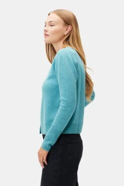 Mason Cashmere Cardigan - Aegean -AGOLDE Style 10251 Mason Cashmere Aegean 2
