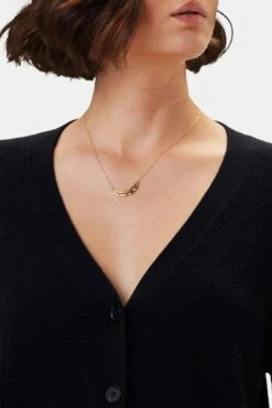 Mason Cashmere Cardigan - Licorice -AGOLDE Style 10251 Mason Cashmere Licorice 4 a62e34e9 f924 44e6 b973 fec6698487f9