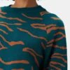 Avila Organic Cotton Sweater - Green Rust