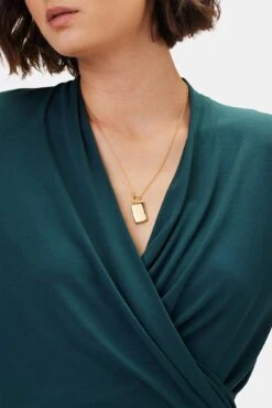 Calais Dream Knit Blouse - Darkest Spruce -AGOLDE Style 10333 Calais Knit Darkest Spruce 4