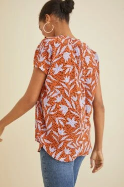 Renata Washable Silk Blouse - Escape Floral -AGOLDE Style 1068 Renata Escape Floral 0816 web