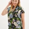 Renata Washable Silk Blouse - Printemps Floral