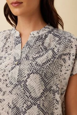 Renata Washable Silk Blouse - Serpentine -AGOLDE Style 1068 Renata Serpentine 4