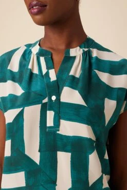 Renata Washable Silk Blouse - Eva -AGOLDE Style 1068 Renata Silk Eva 4