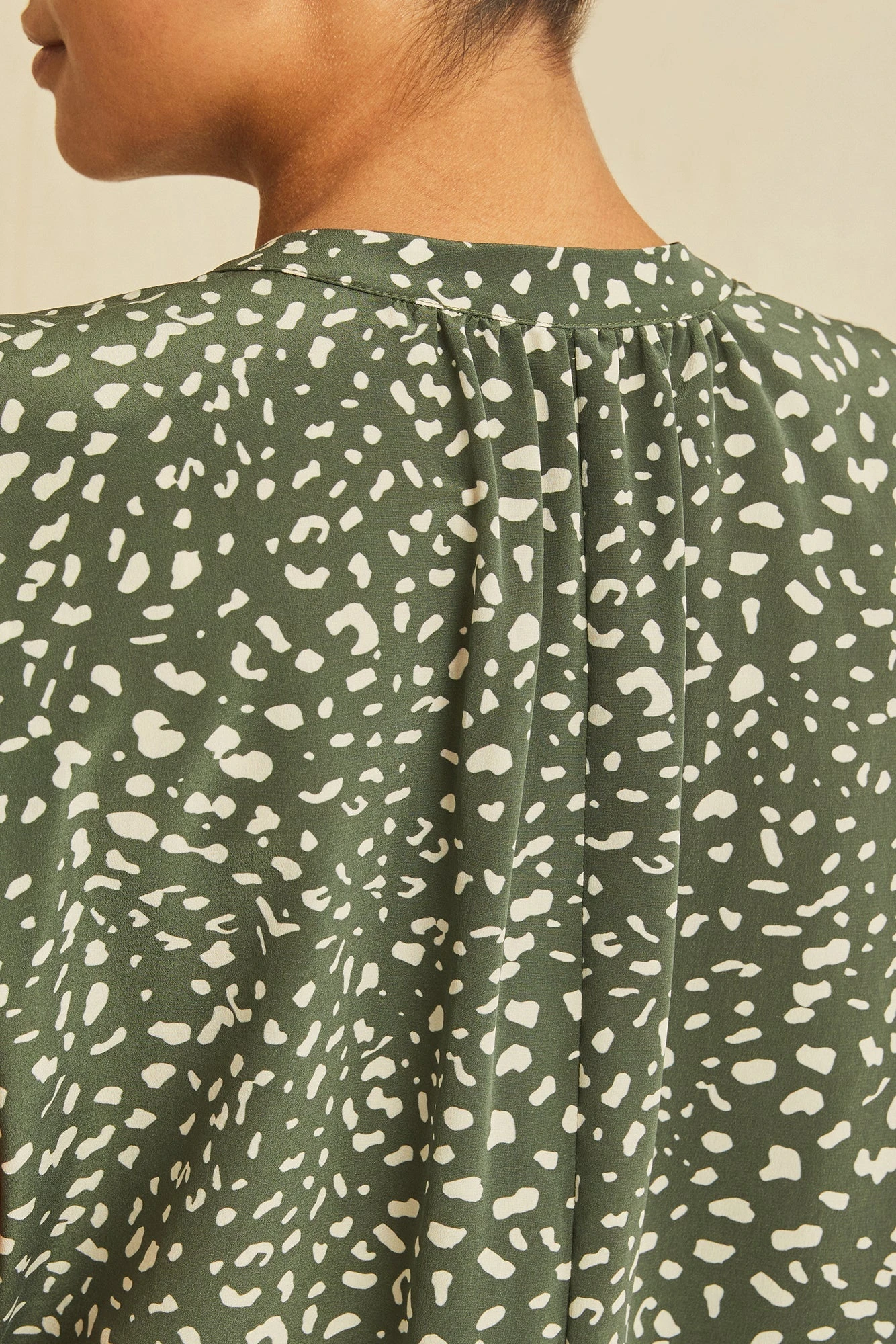 Renata Washable Silk Blouse - Rocher Dot 4 Renata Washable Silk Blouse - Rocher Dot - Image 4