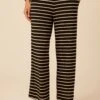 Lark Dream Knit Pajama Pants - Harbor Black And Soft Pink