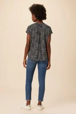 Renata Ecovero Blouse - Italia -AGOLDE Style 12 0607 Renata Italia Dot 3