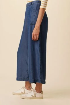 Gracie Eco Chambray Pant - Indigo 8 Gracie Eco Chambray Pant - Indigo -AGOLDE Style 1398R1 Gracie Indigo 2