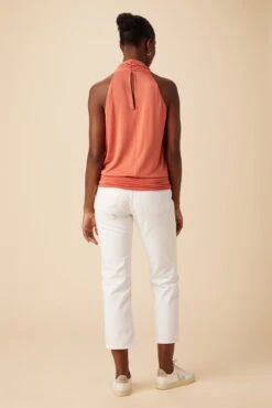 Agnes Dream Knit Top - Hibiscus -AGOLDE Style 1410 Agnes Hibiscus 3