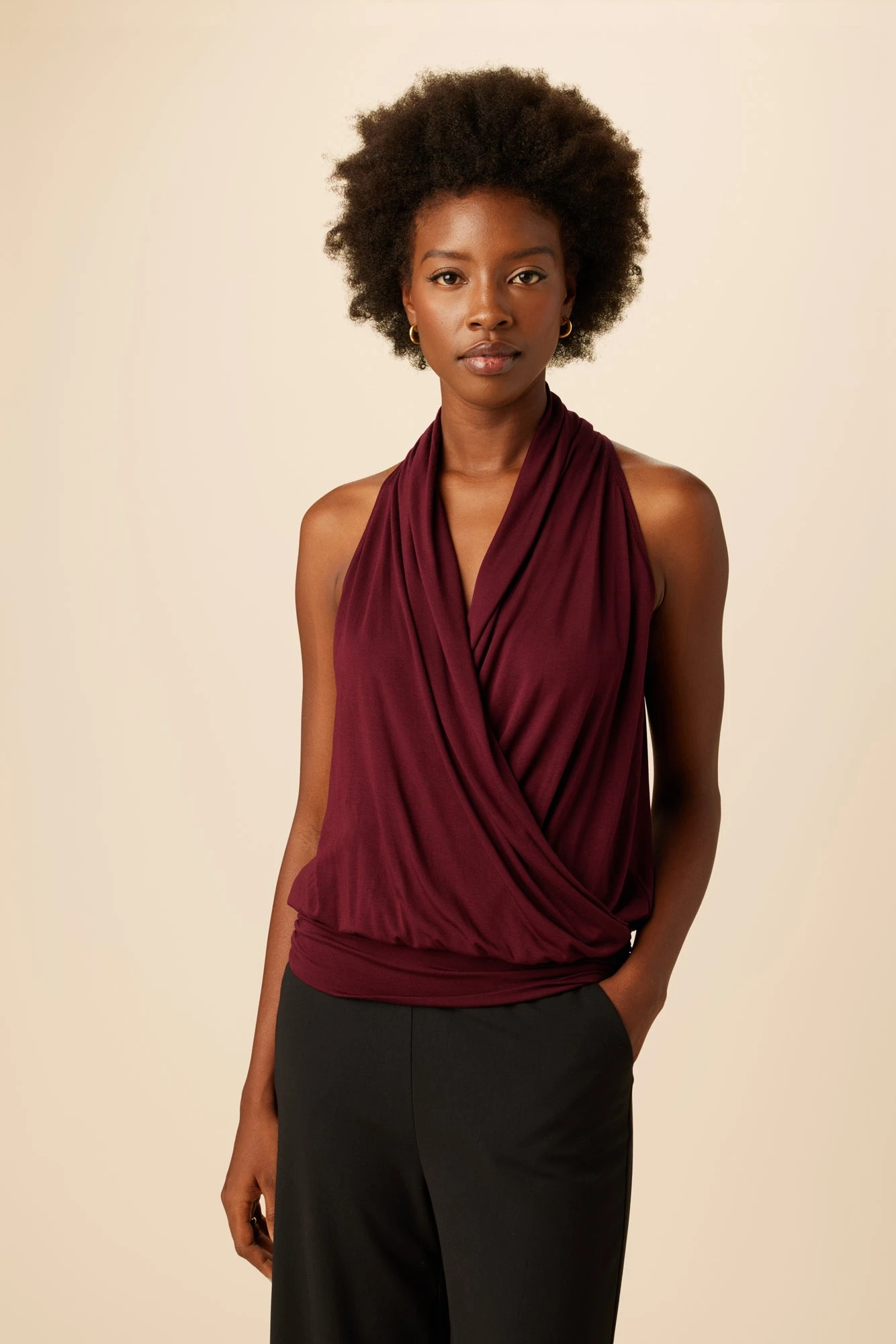 Agnes Dream Knit Top - Plum 1 Agnes Dream Knit Top - Plum
