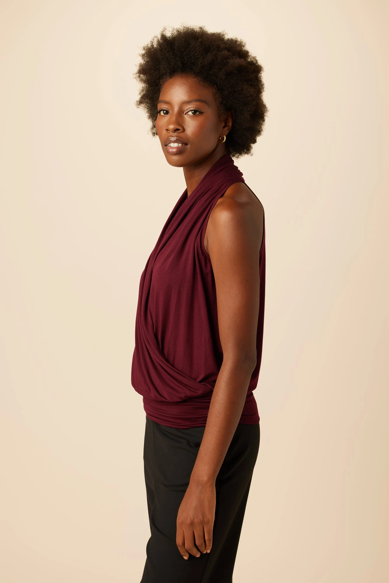 Agnes Dream Knit Top - Plum 2 Agnes Dream Knit Top - Plum - Image 2